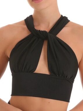 NWT Lenny Niemeyer Black Bikini Top - Size Small - Multi-Way
Straps